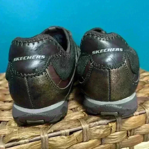 Y2K 🤩 Skechers BROWN Bungee Slip On Athletic Sneakers Sz 6.5 - Picture 2 of 8